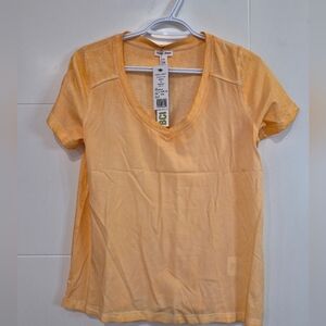 TRIBAL JEANS orange tshirt ptp20+